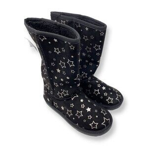Airwalk EMMA Black Stars Junior Girls Winter Boots Size 3